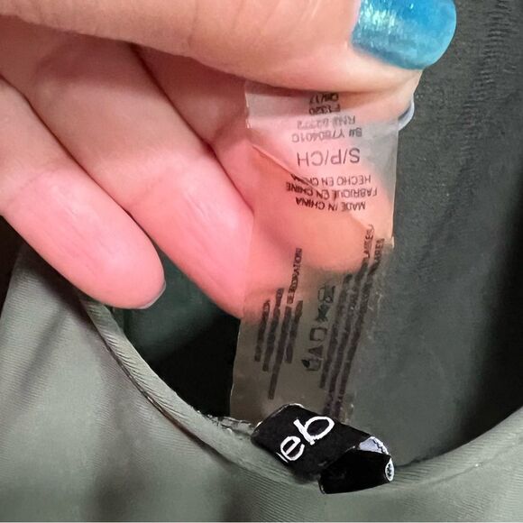 BEBE One Piece Swimsuit Fatigue Green Bathing Suit Size S Beach - Picture 4 of 8